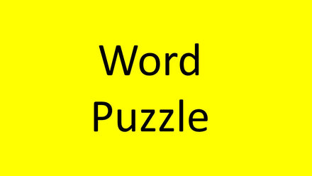 Code Word Quiz Puzzle